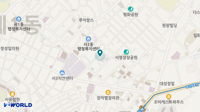(A)섬김재가복지센터 위치 지도