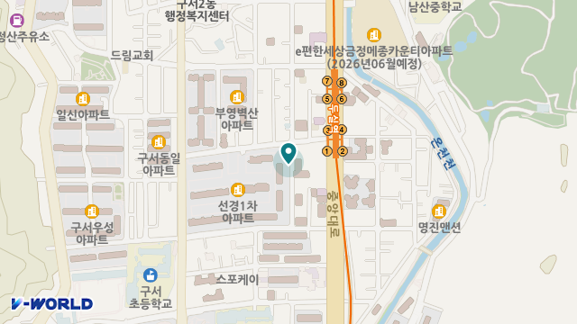 화사재가노인복지센터 위치 지도