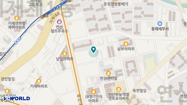 부산시노인종합복지관주간보호센터 위치 지도