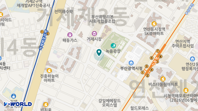 해든노인복지센터 위치 지도