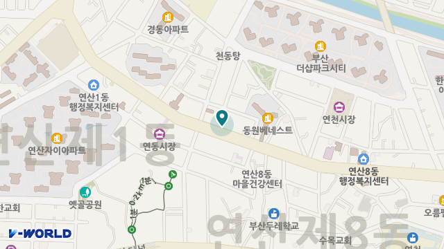 부산연제재활 주야간보호센터 위치 지도