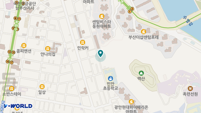 백산실버주간보호센터 위치 지도