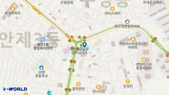 나래실버데이케어 위치 지도