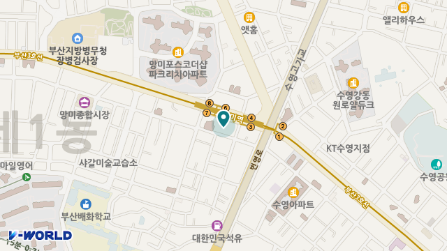 케어링 통합재가 방문요양 영남지역본부 위치 지도