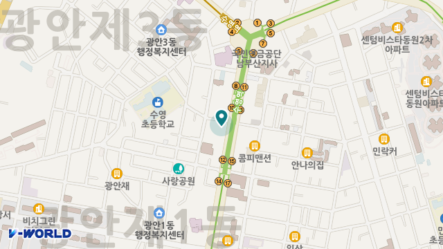 (A)비지팅엔젤스 부산수영방문요양지점 위치 지도