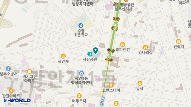 문수복지재단 남천재가노인지원서비스센터 위치 지도