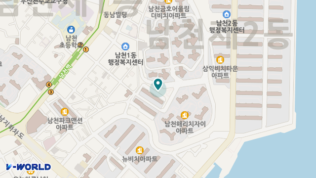 남천효인정데이케어센터 위치 지도