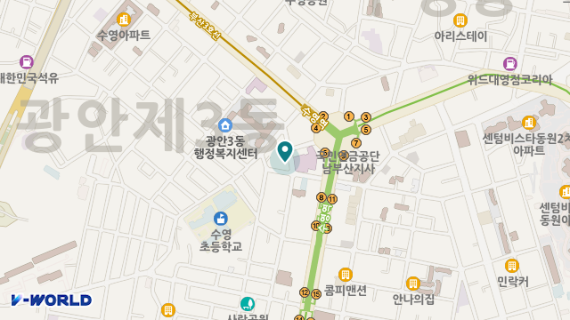 다정한 의료기 위치 지도