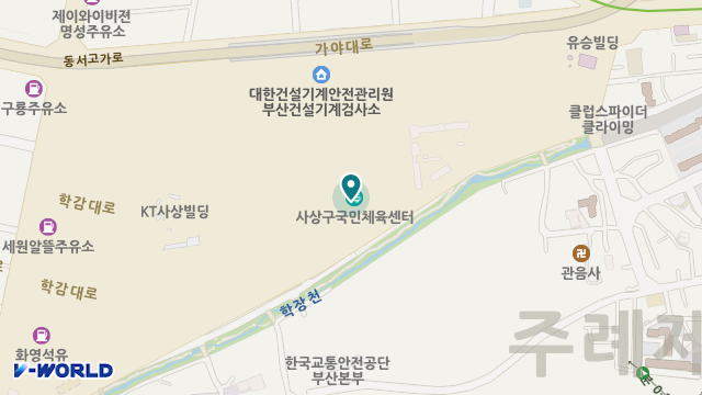 사상구노인복지관 부설 다누림노인주간보호센터 위치 지도
