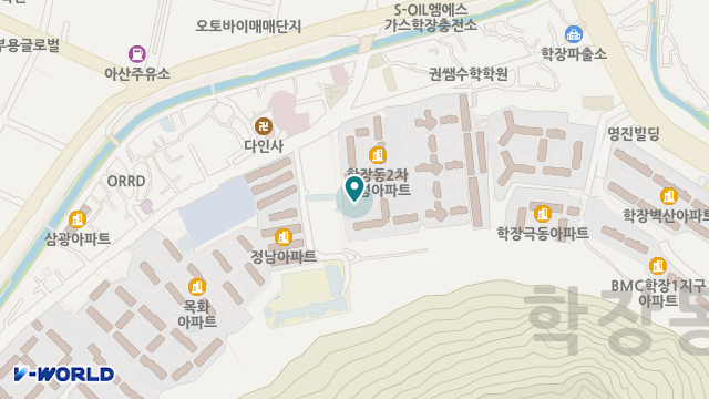 상록수드리미 재가센터 위치 지도