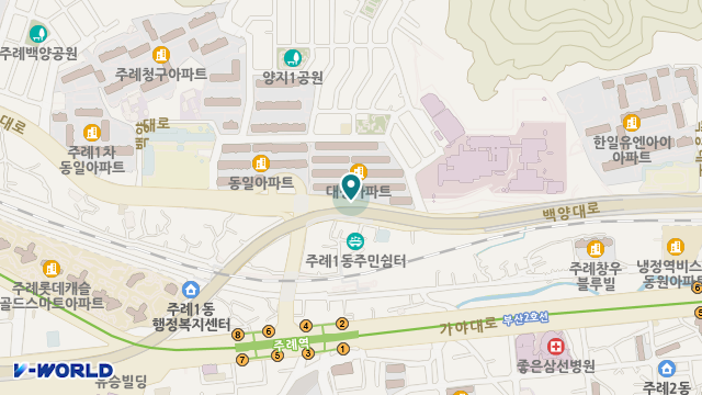 신기의료기 주례점 위치 지도