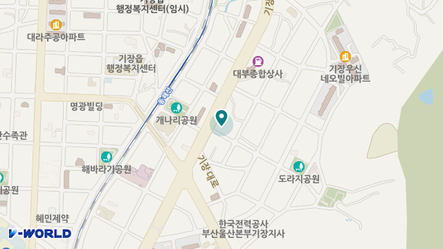 기장소망재가센터 위치 지도