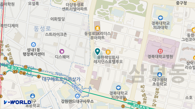 삼덕노인복지센터 위치 지도