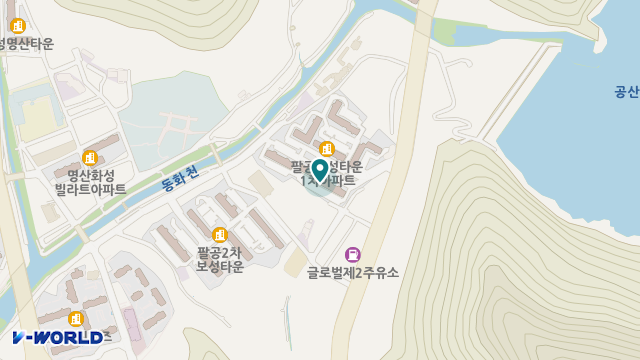팔공보성복지센터 위치 지도
