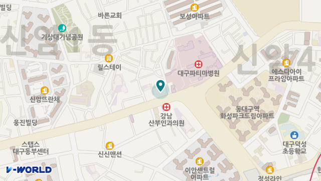 동구노인복지센터 위치 지도