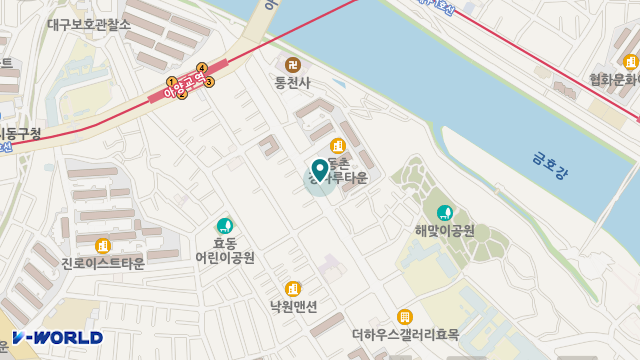 효목복지센터 위치 지도