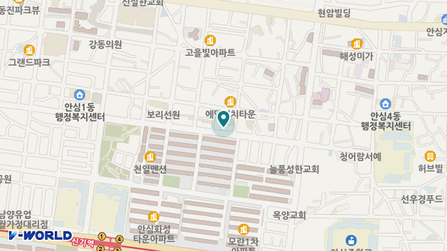 안심노인복지센터 위치 지도