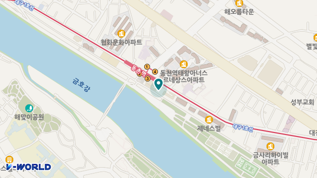 동구인지재활주간보호센터 위치 지도