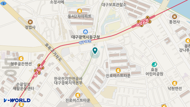 진명해피케어 명가대구점 위치 지도