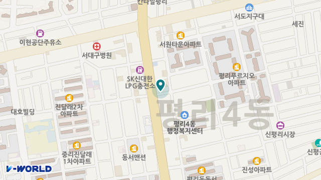 서대구신협재가복지센터 위치 지도