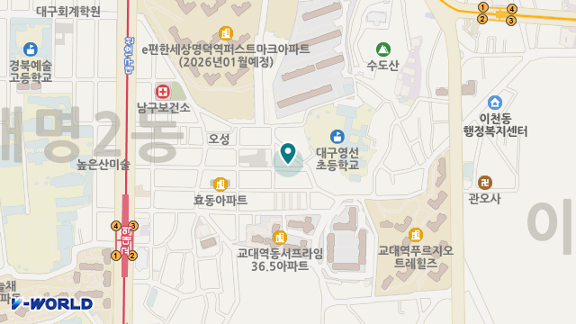 영선노인복지센터 위치 지도