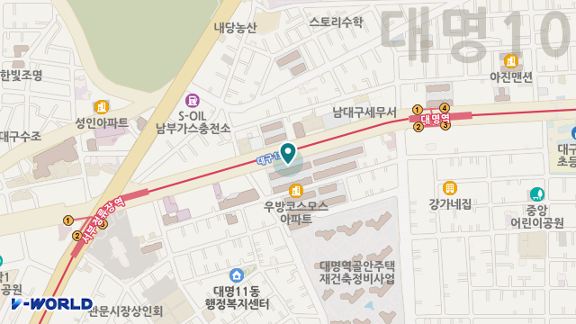 대가노인복지센터 위치 지도