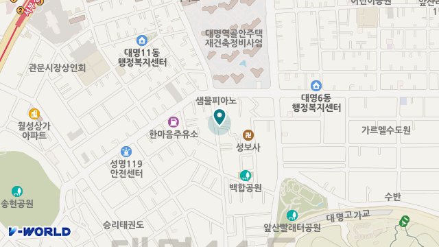해바라기재가센터 위치 지도