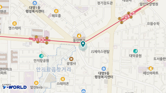 앞산재활주간보호센터 위치 지도