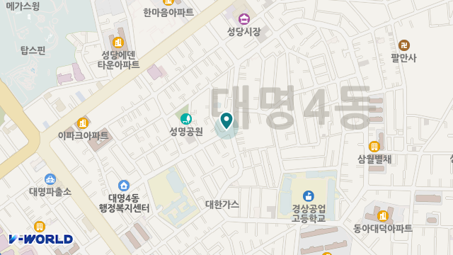 남구효원재가복지센터 위치 지도