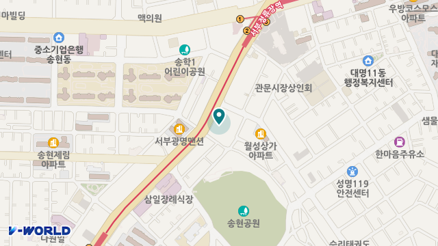 동인실버재가센터 위치 지도