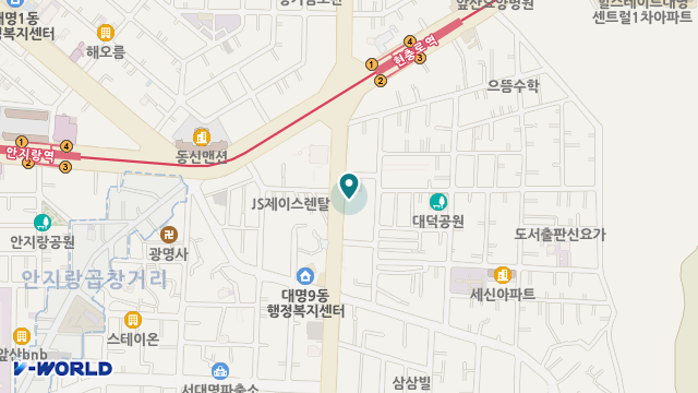 대구YWCA재가노인복지센터 위치 지도