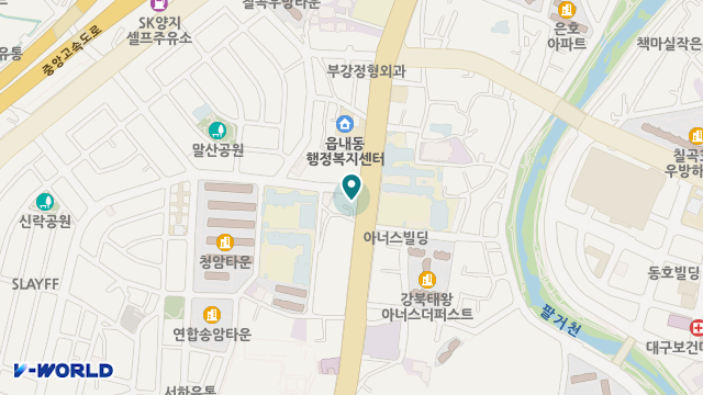 북구중안노인복지센터 위치 지도