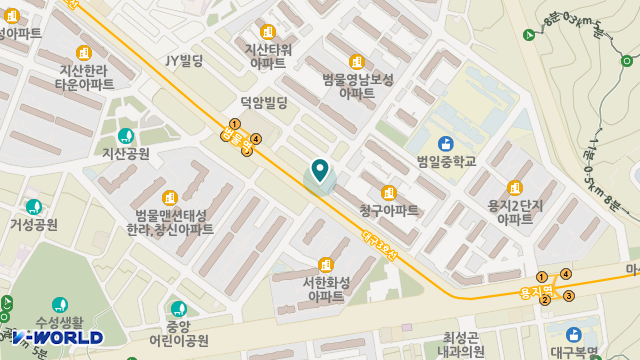 사랑재활주간보호센터(범물점) 위치 지도