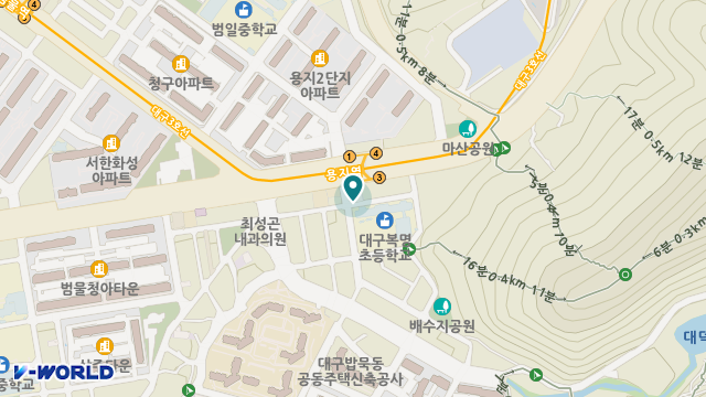 대구도우누리복지용구 위치 지도