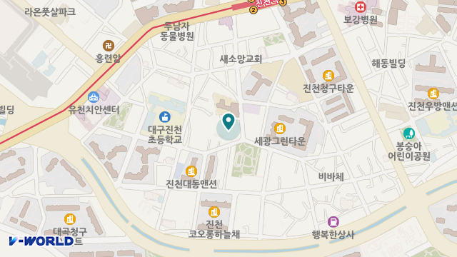 대구샘재가노인복지센터 위치 지도