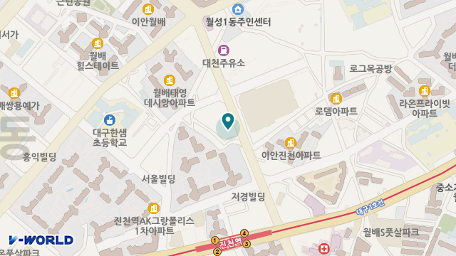 평화노인주간복지센터 위치 지도