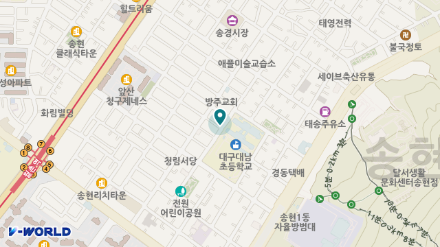 수현보호복지센터 위치 지도
