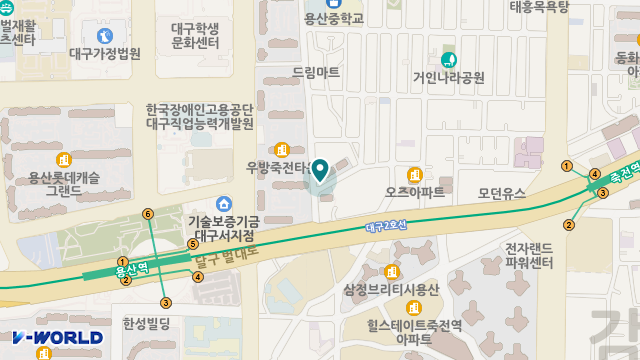 용산주간보호센터 위치 지도