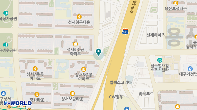영웅재가복지센터 위치 지도