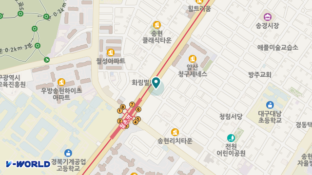 달서재가노인복지센터 위치 지도