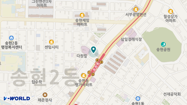 대경시니어타운 데이케어 위치 지도