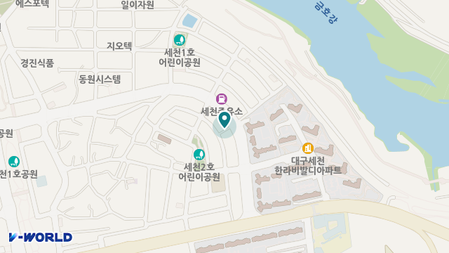한마음주야간보호센터 위치 지도