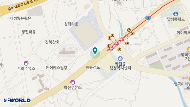 미더운 재활 주간보호센터 달성점 위치 지도