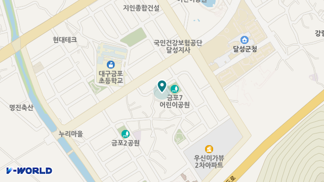 마음다해실버타운 위치 지도