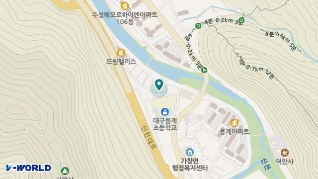 가창재가복지센터 위치 지도