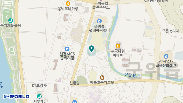군위햇살재가복지센터 위치 지도