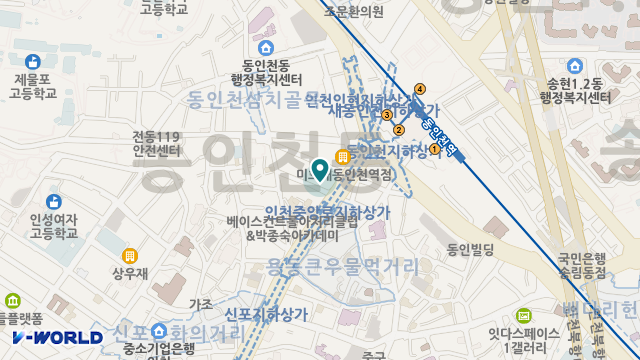 자유데이케어통합센터 위치 지도