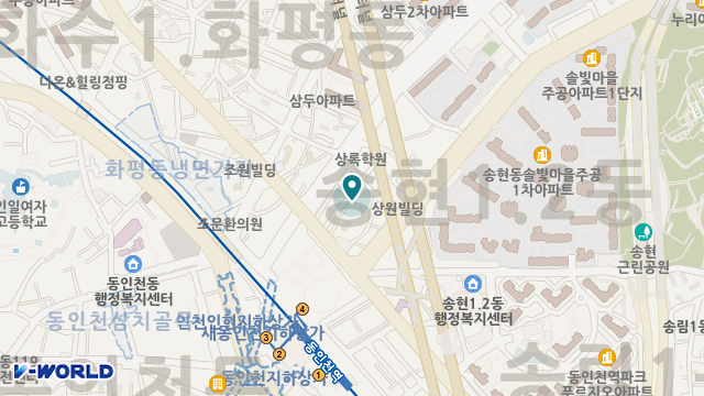 인천노인재가복지센터 위치 지도