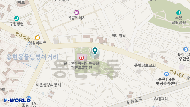 주안愛노인복지센터 위치 지도