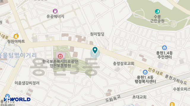 한마음복지센터 위치 지도